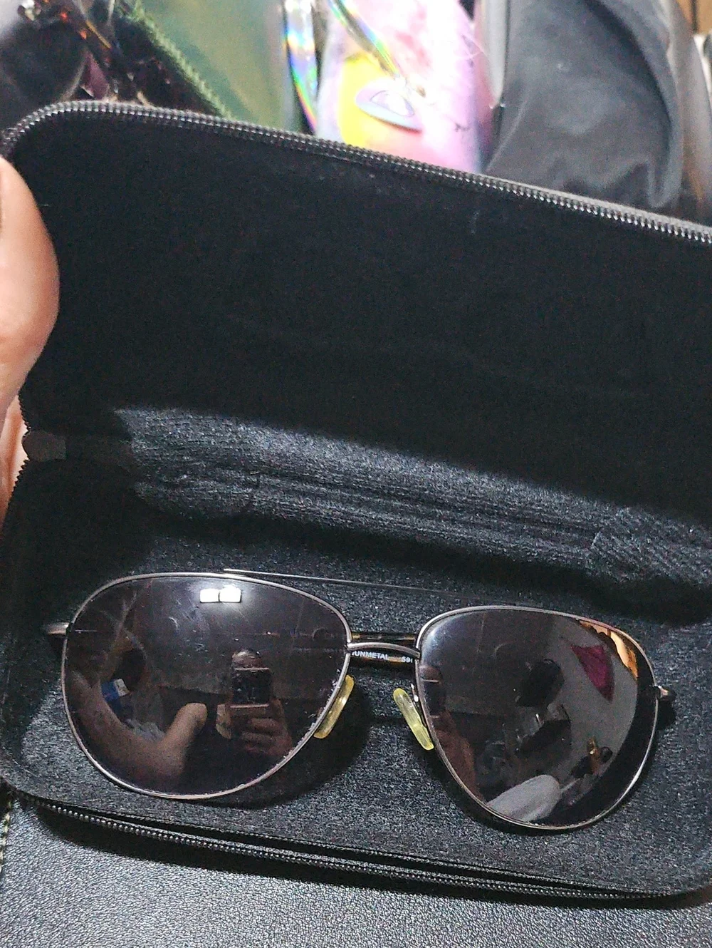 Gap Womens Aviator Designer Sunglasses With Case